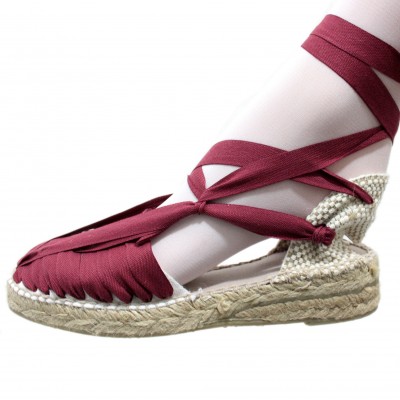 Espadrille Wedge High Pintxo Maroon