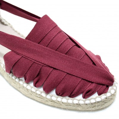 Espadrille Wedge High Pintxo Maroon