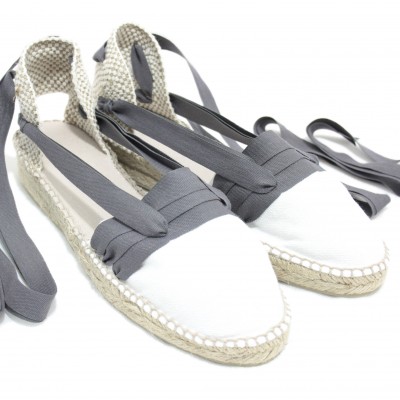 Mid Heel Espadrilles Tres Vetes Grey