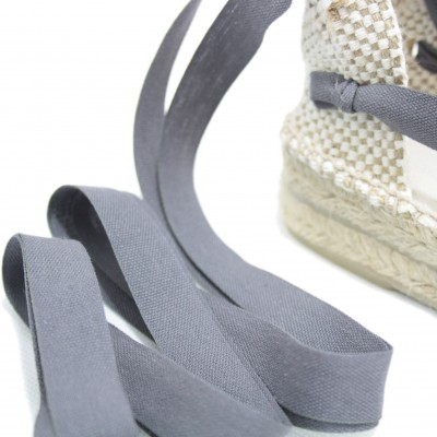 Mid Heel Espadrilles Tres Vetes Grey