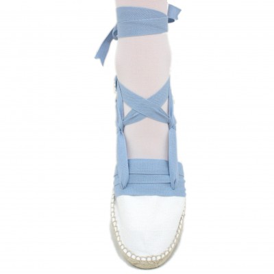 Mid Heel Espadrilles Tres Vetes Blue