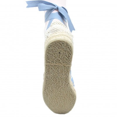 Mid Heel Espadrilles Tres Vetes Blue