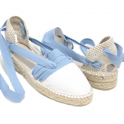 Mid Heel Espadrilles Tres Vetes Blue