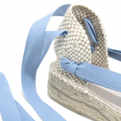 Mid Heel Espadrilles Tres Vetes Blue