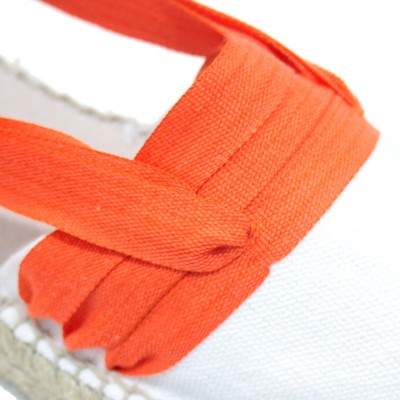 Mid Heel Espadrilles Tres Vetes Orange