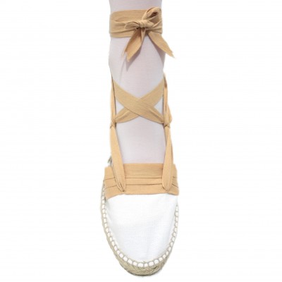 Mid Heel Espadrilles Tres Vetes Light Brown