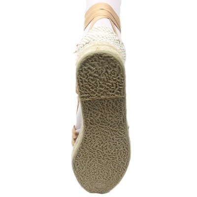 Mid Heel Espadrilles Tres Vetes Light Brown