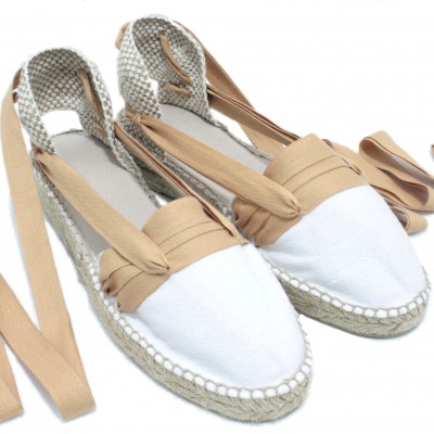 Mid Heel Espadrilles Tres Vetes Light Brown