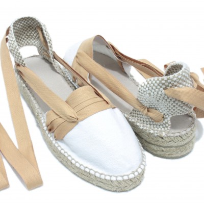 Mid Heel Espadrilles Tres Vetes Light Brown