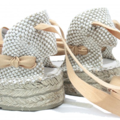 Mid Heel Espadrilles Tres Vetes Light Brown