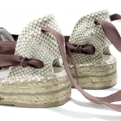 Mid Heel Espadrilles Tres Vetes Brown