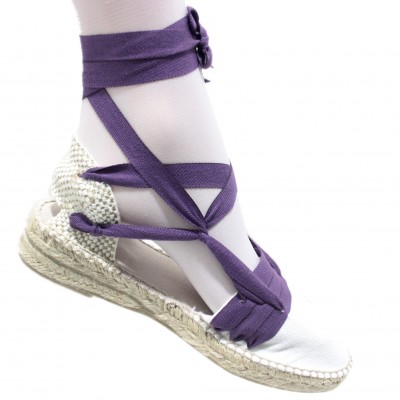 Mid Heel Espadrilles Tres Vetes Lilac