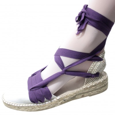 Mid Heel Espadrilles Tres Vetes Lilac