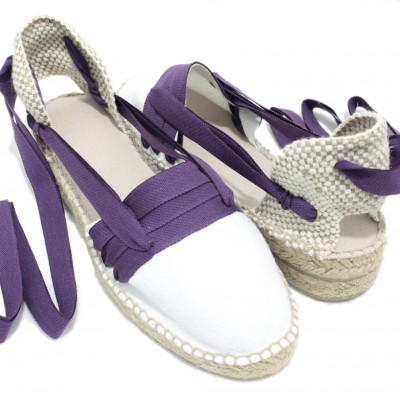 Mid Heel Espadrilles Tres Vetes Lilac