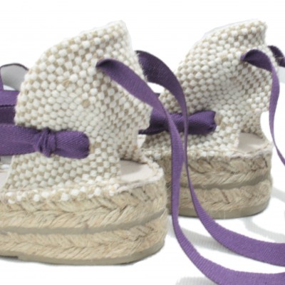 Mid Heel Espadrilles Tres Vetes Lilac