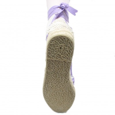 Mid Heel Espadrilles Tres Vetes Light Lilac