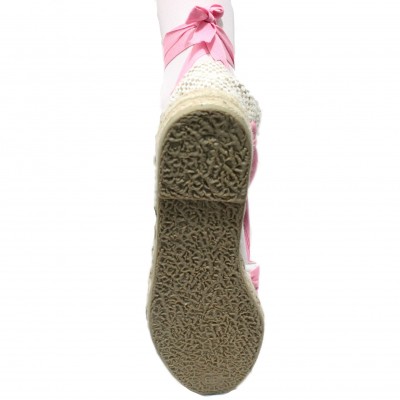 Mid Heel Espadrilles Tres Vetes Pink