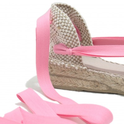 Mid Heel Espadrilles Tres Vetes Pink