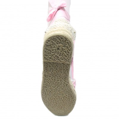 Mid Heel Espadrilles Tres Vetes Light Pink