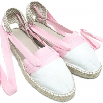 Mid Heel Espadrilles Tres Vetes Light Pink