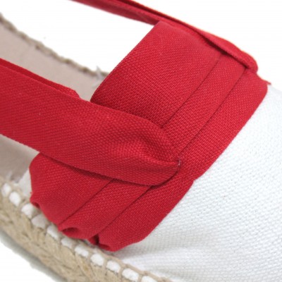 Mid Heel Espadrilles Tres Vetes Red