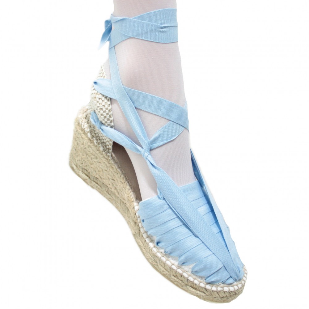 Heel Espadrilles Pintxo or Set Vetes Light Blue