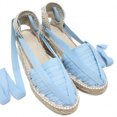 Heel Espadrilles Pintxo or Set Vetes Light Blue