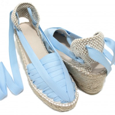 Heel Espadrilles Pintxo or Set Vetes Light Blue