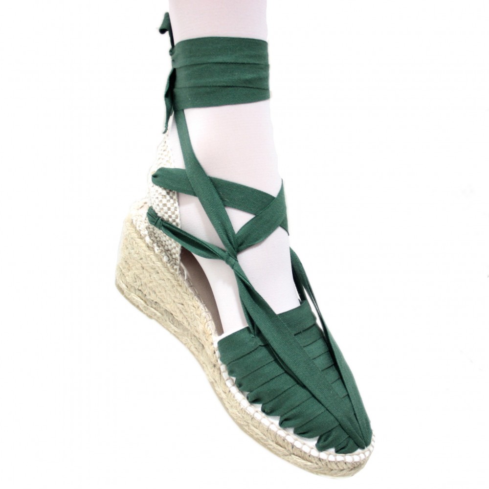 Heel Espadrilles Pintxo or Set Vetes Dark Green