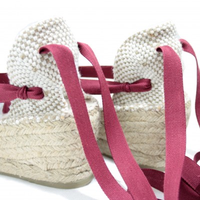 Heel Espadrilles Pintxo or Set Vetes Maroon